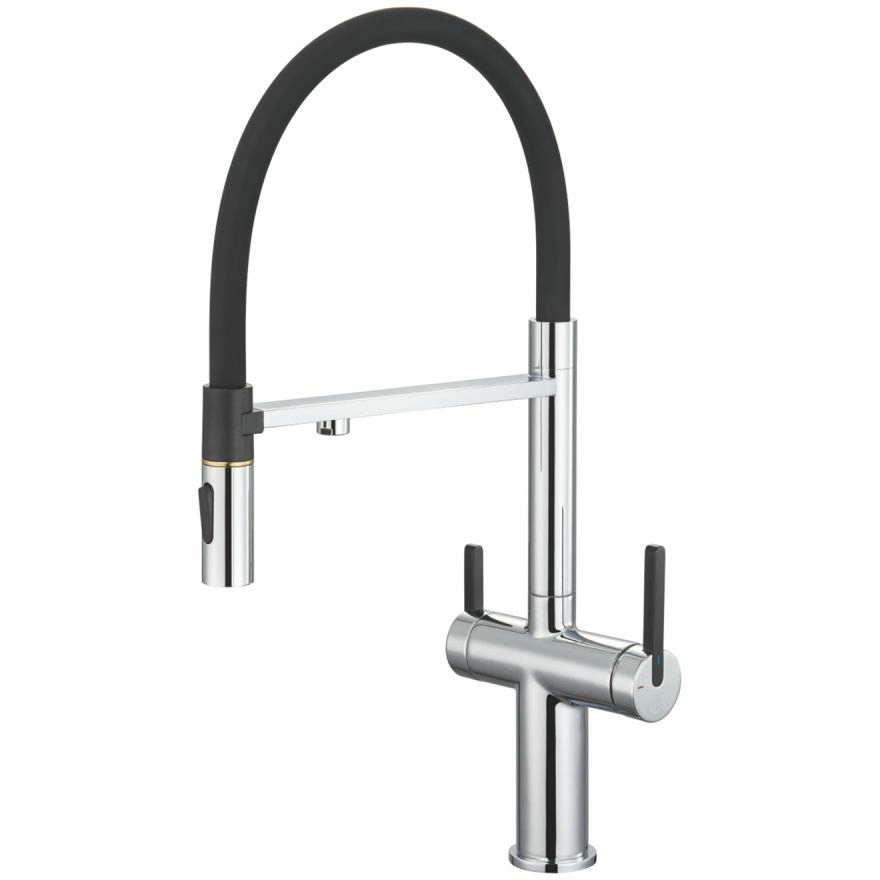 Смеситель для кухни с гибким изливом и магнитом под фильтр Rose, R458