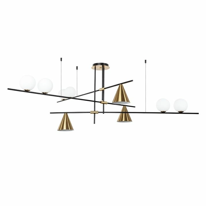 Люстра на штанге Arte Lamp Jacob, A7029PL-9BK