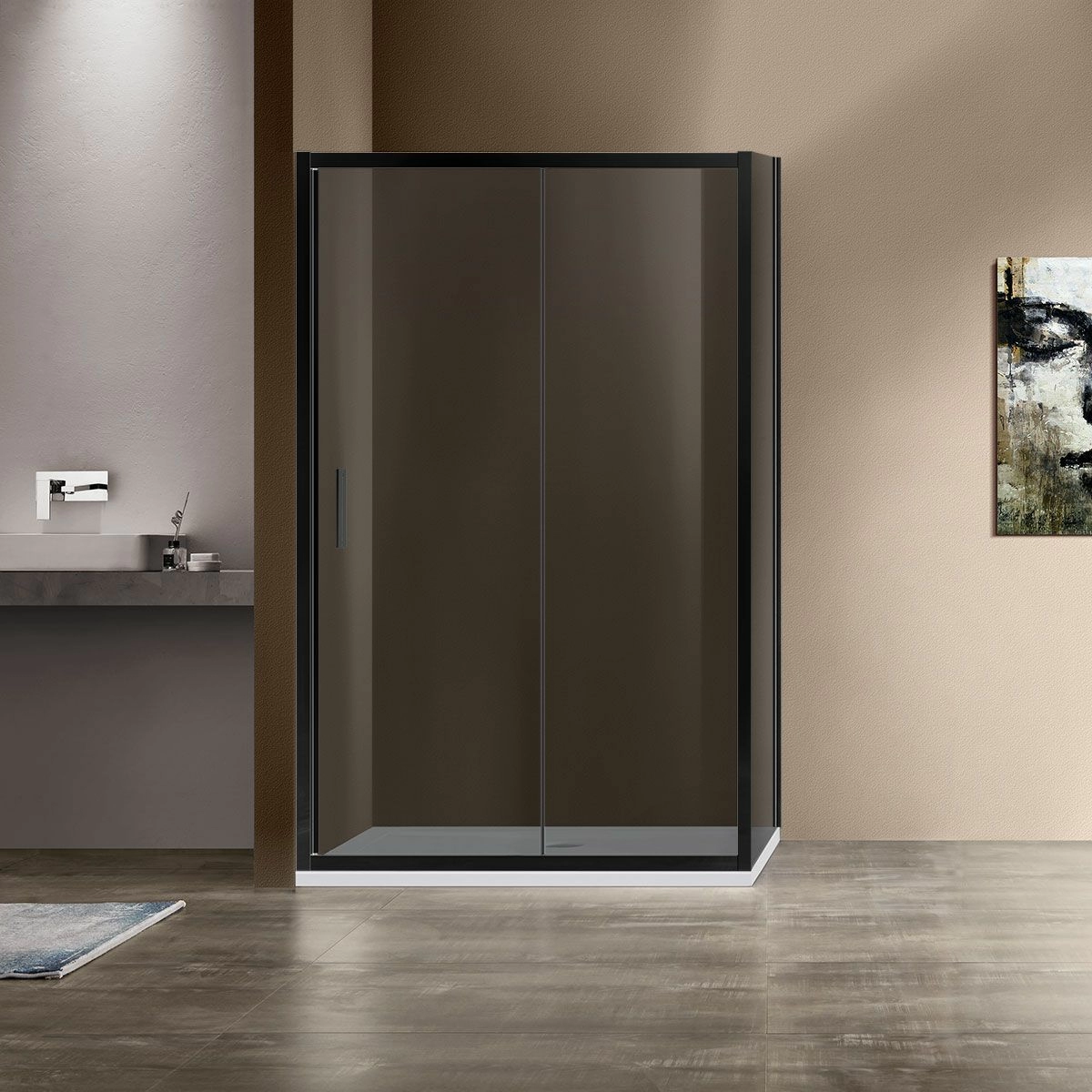 Душевой уголок Vincea Garda 120x90, VSR-1G9012CGB