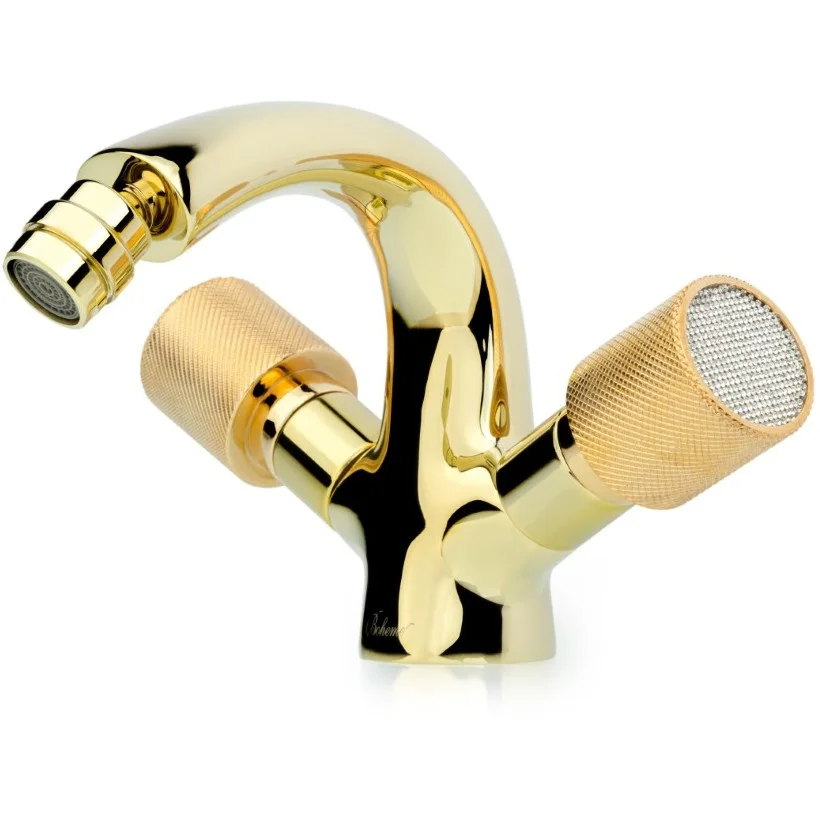 Смеситель для биде Boheme Royal Crystal Gold, 296