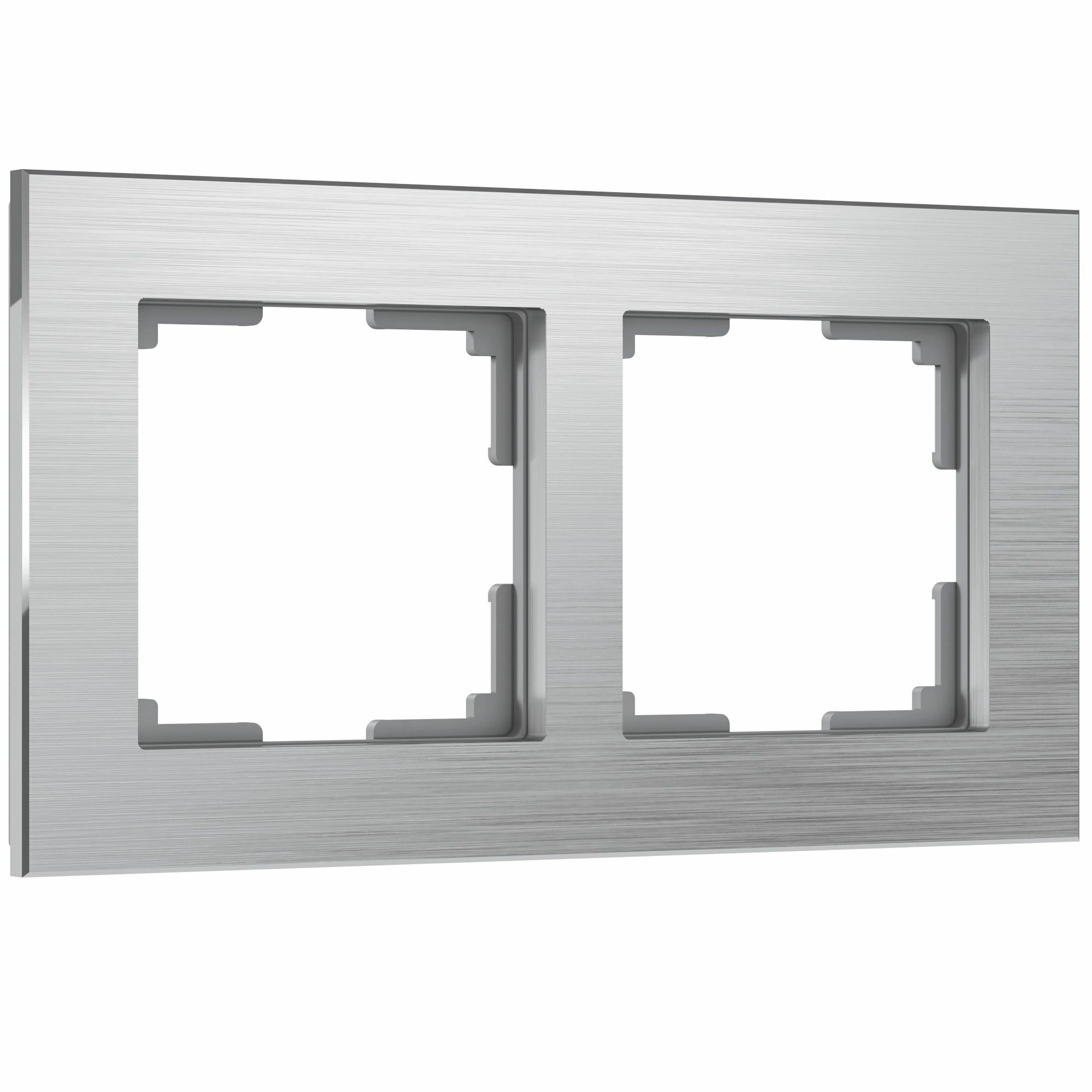 Рамка на 2 поста Werkel Aluminium W0021706 (алюминий)