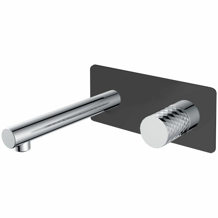 Смеситель встраиваемый Boheme Stick Diamond Black/Chrome, 125-BCR