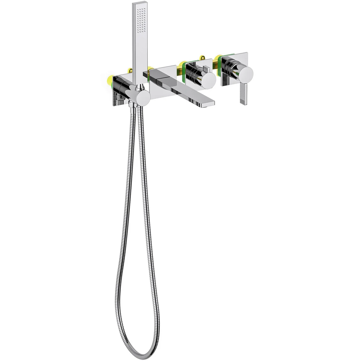 Смеситель встроенный для ванны с душем Timo Caisa Chrome, 9014/00YSM