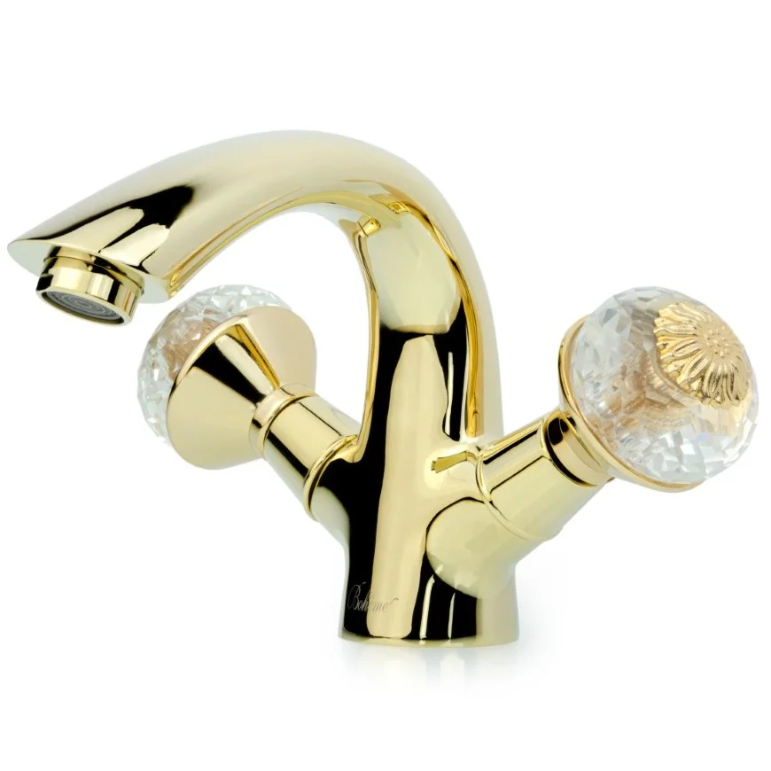 Смеситель для умывальника Boheme Flora Gold, 291