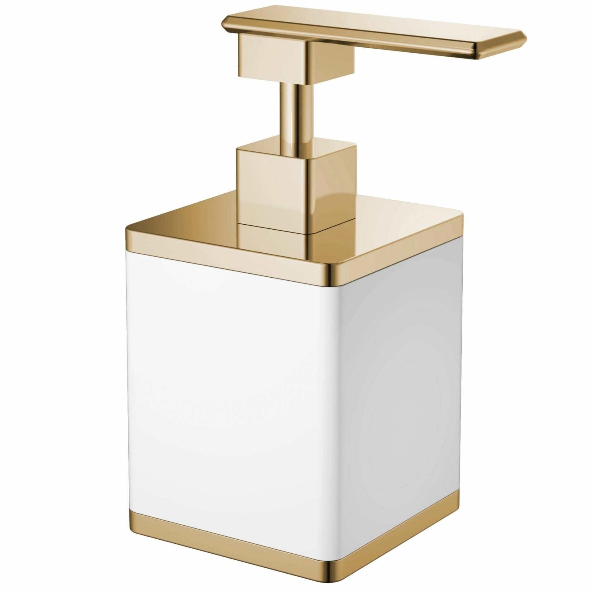 Диспенсер Boheme Qubic White/Gold, 10969-W-G