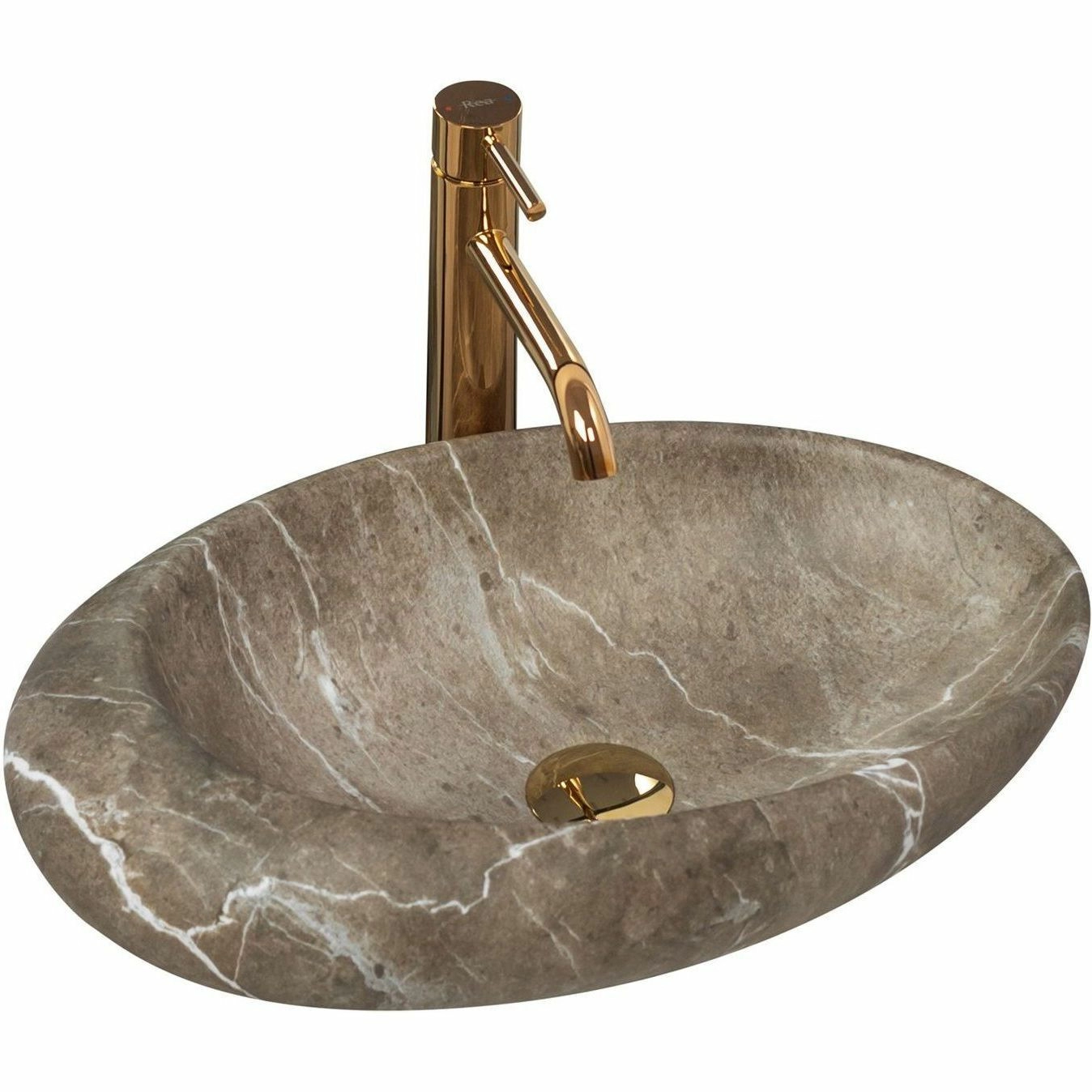 Умывальник Rea Roxy B Stone Nature 49x31, REA-U6650