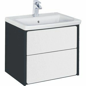 Модуль для раковины Roca Ronda 60/70/80 белый глянец/антрацит