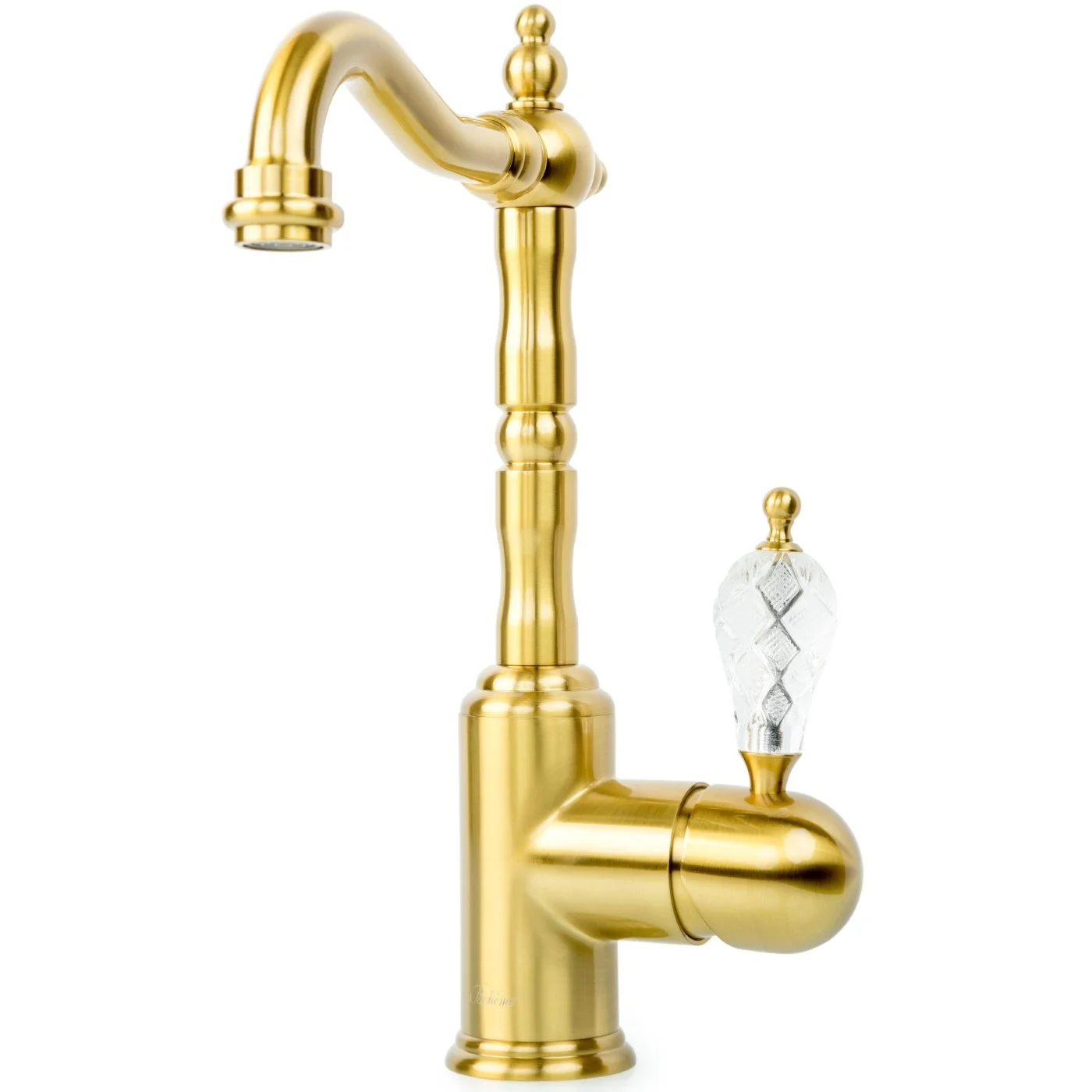 Смеситель для умывальника Boheme Crystal Bronze, 302