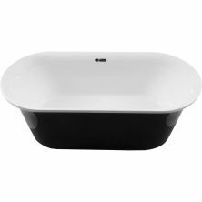 Акриловая ванна Aquanet Family Smart Black Gloss Finish 170x78, 261053