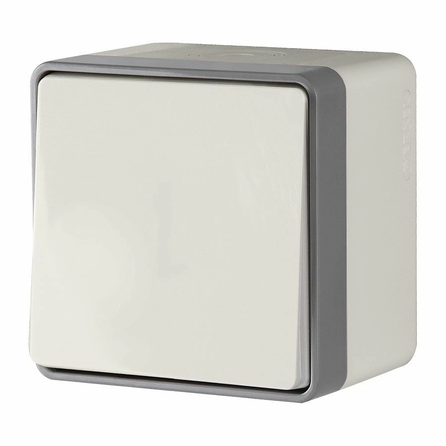 Выключатель одноклавишный влагозащищенный Werkel Gallant W5010203 (слоновая кость)