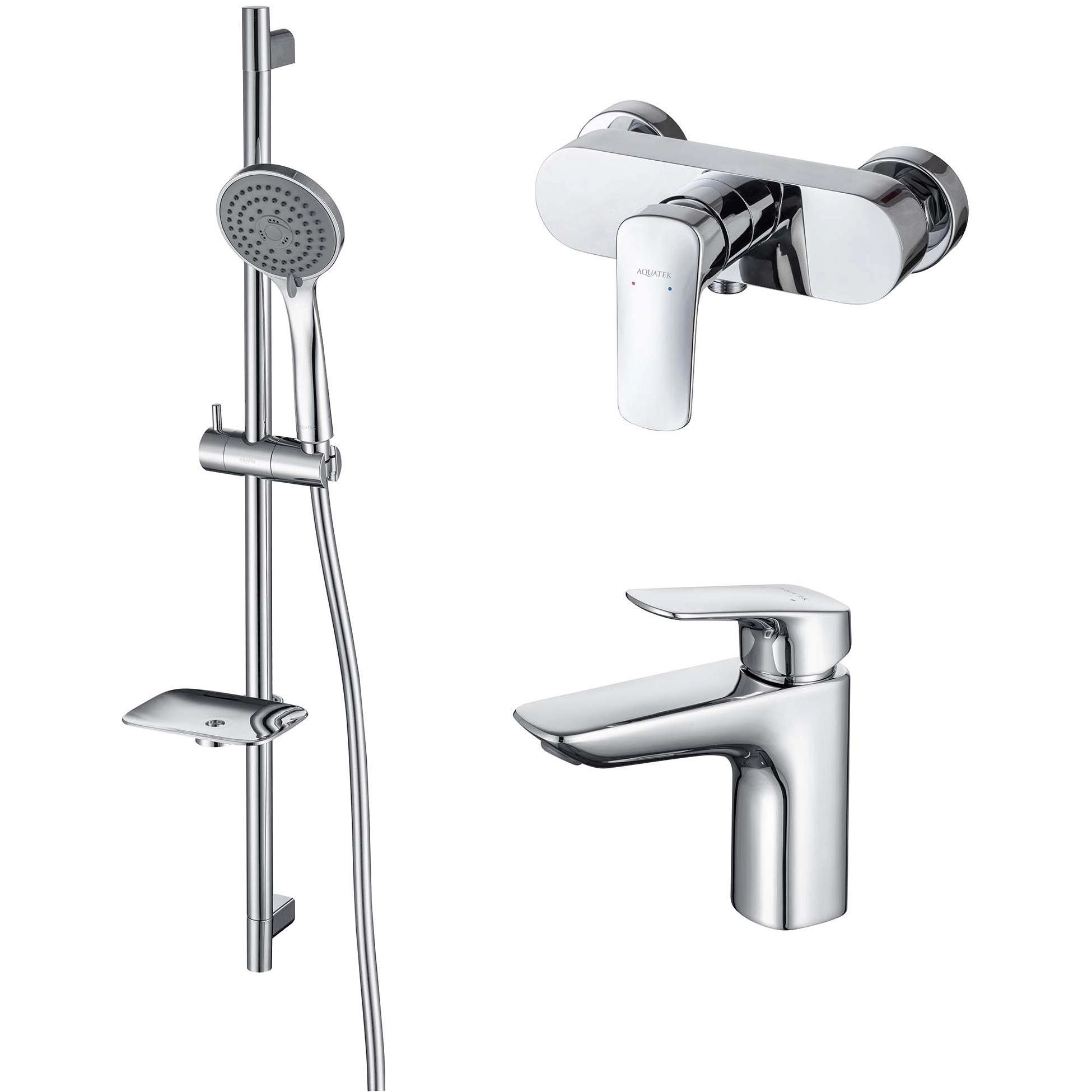 Комплект для душа Aquatek Вега 3 в 1, AQ1031CR