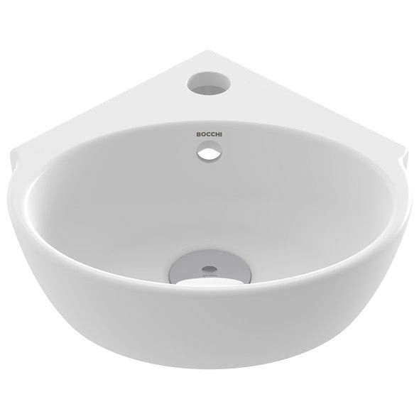Рукомойник угловой Bocchi Taormina Arch 29.5x31.5 белый матовый, 1392-002-0126