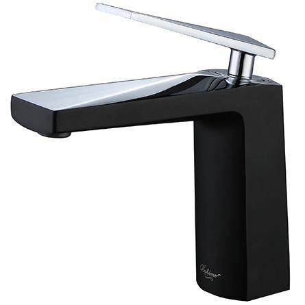 Смеситель для умывальника Boheme Venturo Black/Chrome, 371-B