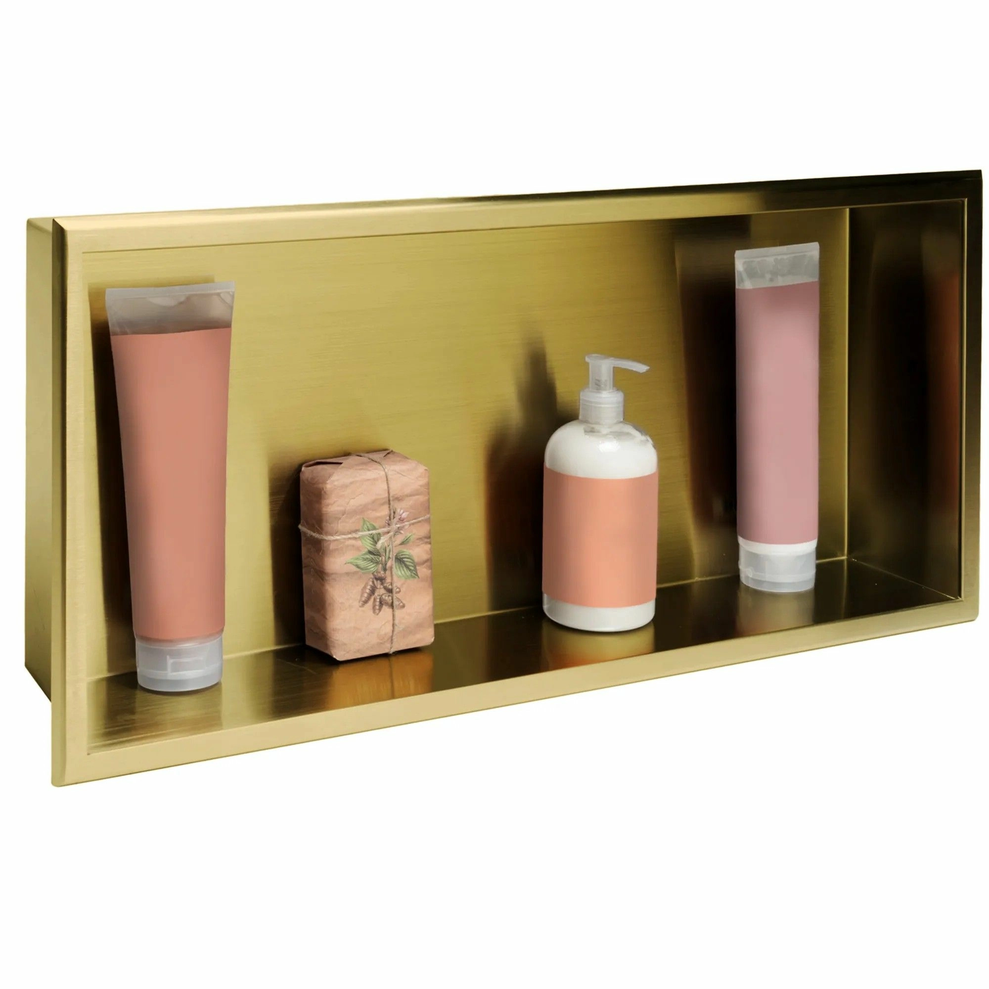 Полка скрытого монтажа Rea Gold Matt 30x60x10, REA-05608