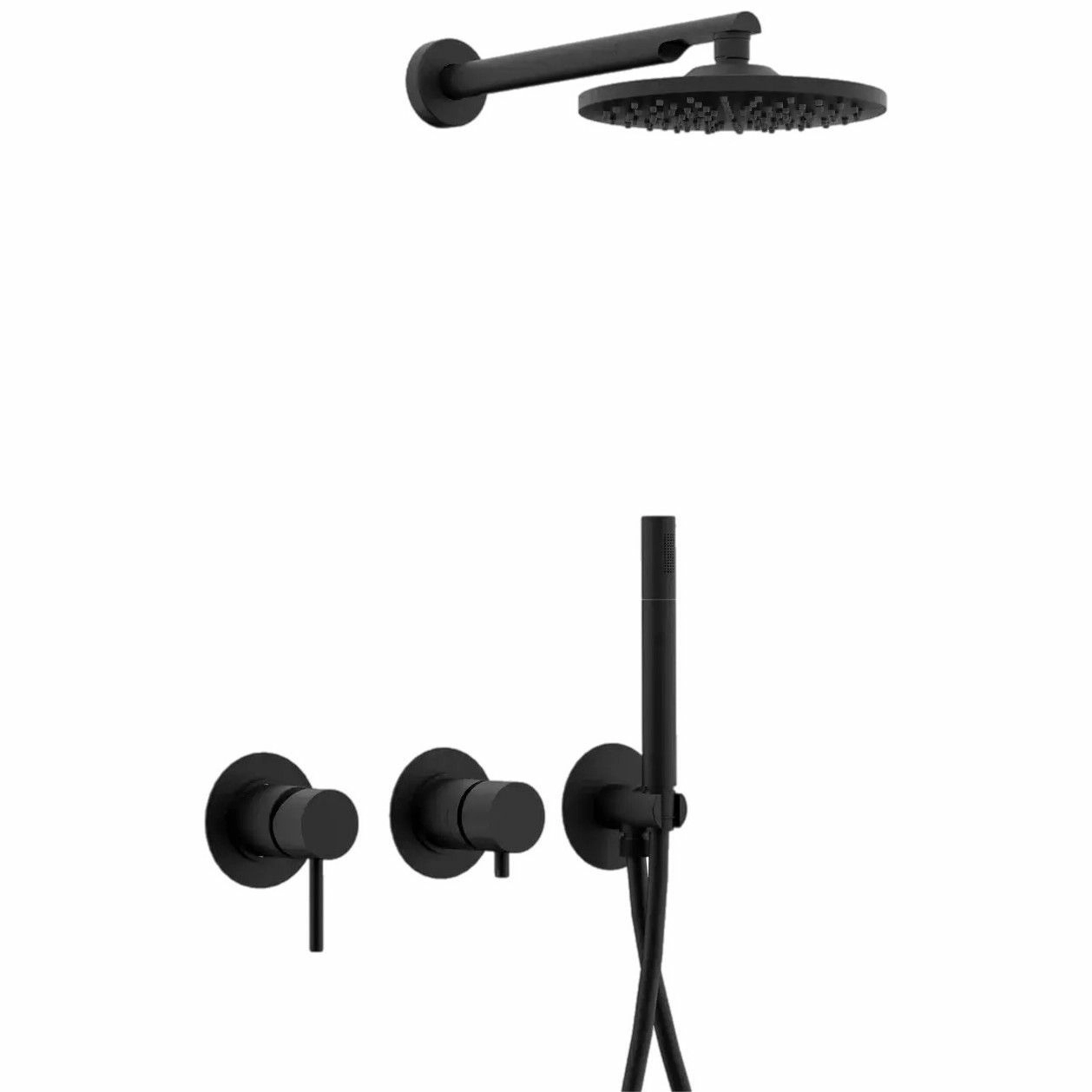 Система душевая Remer X Style черный матовый, X96S02ONO