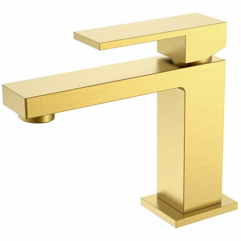 Смеситель для умывальника Boheme Qubic Matt Gold, 471-MG