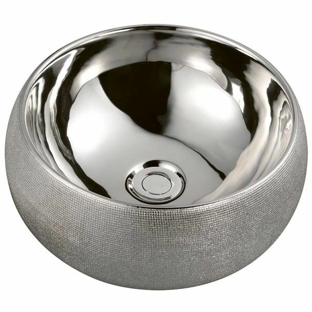 Раковина накладная Boheme 39x39 Silver, 863