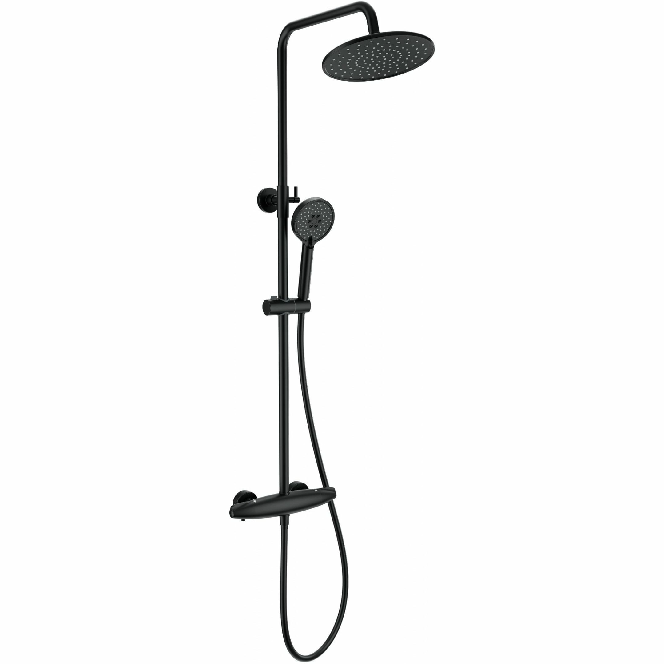 Душевая система с термостатом Wonzon & Woghand черный матовый, WW-B3031-A-MB