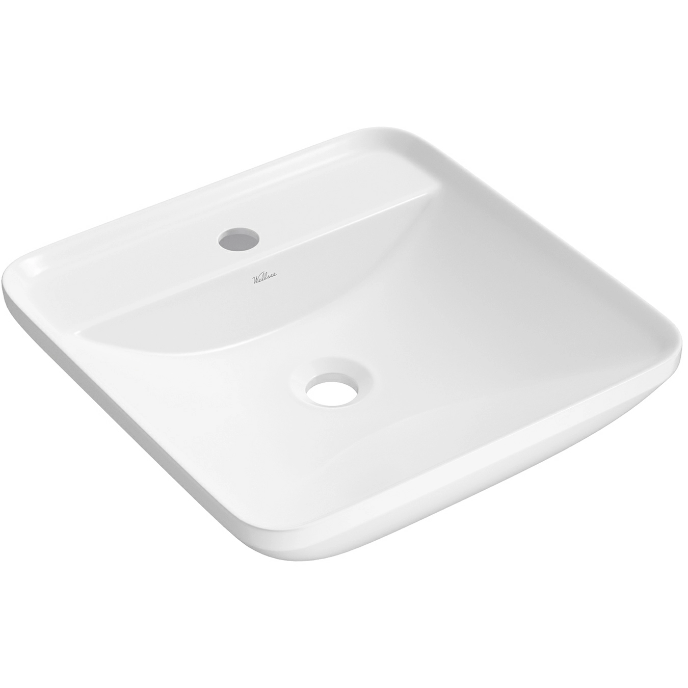 Накладная раковина Wellsee Cute Twin S 42x42, 318301000