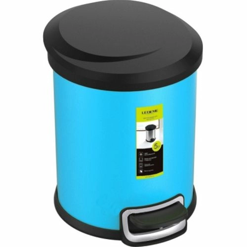 Ведро для мусора с педалью 5 л (синее) Ledeme L705-6