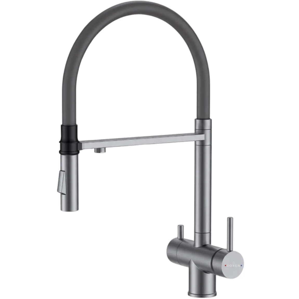 Смеситель для кухонной мойки Roxen Santi, 500504GM-GR
