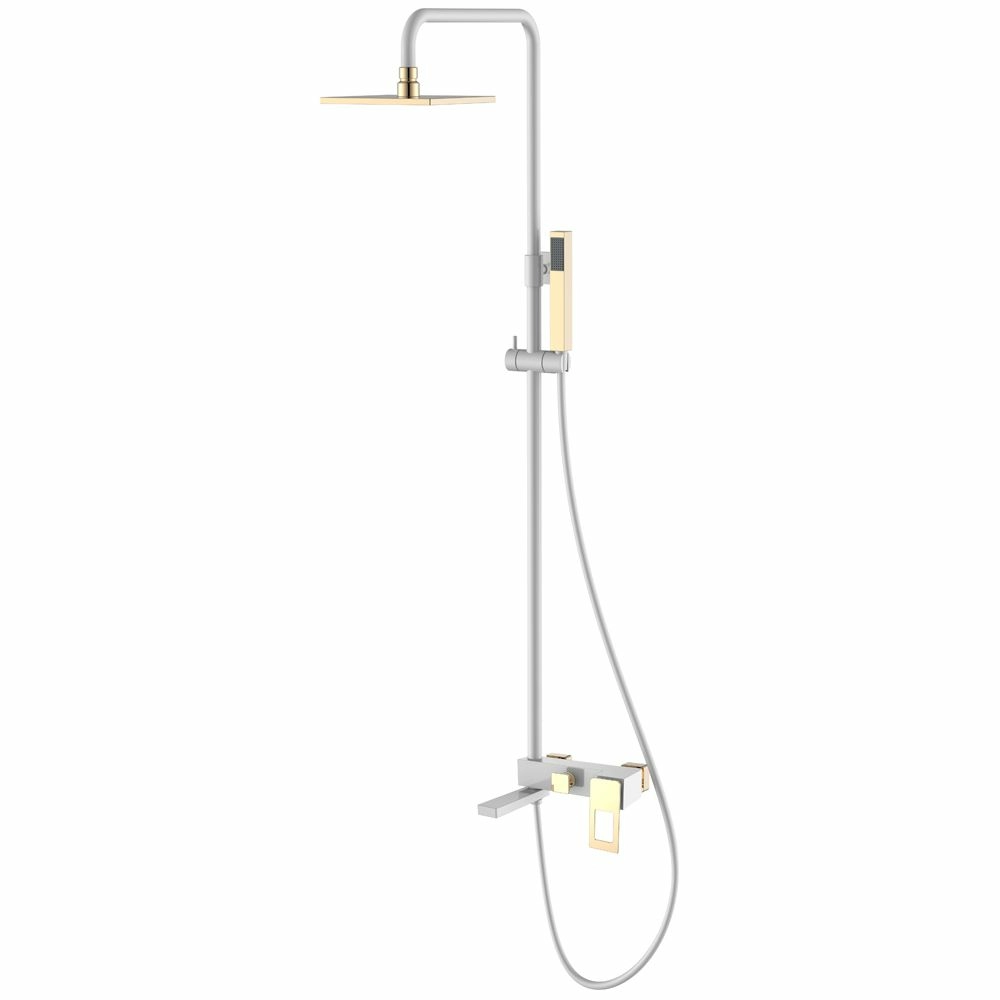 Стойка для душа Boheme Q White/Gold, 148-WG