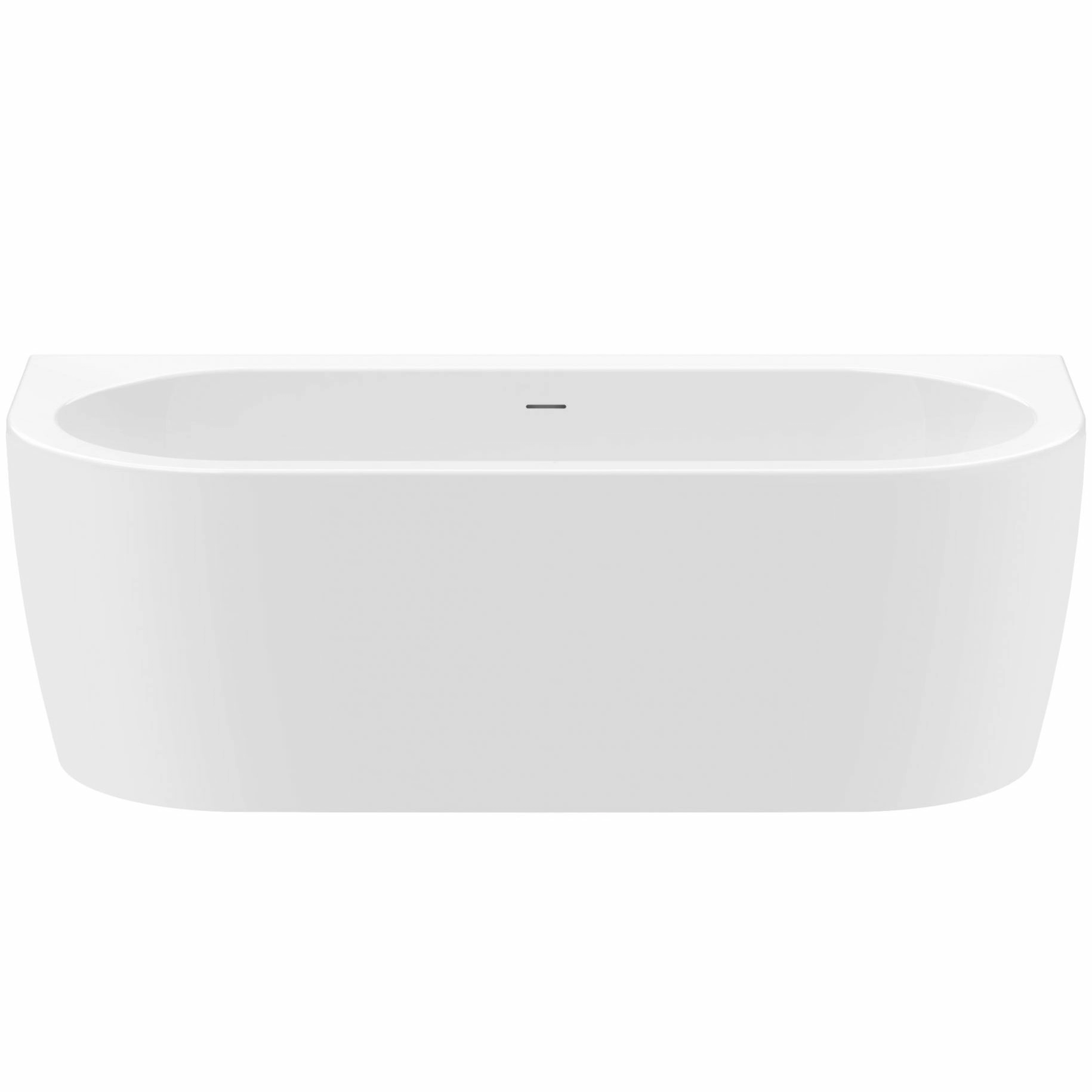 Акриловая ванна отдельностоящая Cezares Slim Wall 180x79, SLIM WALL-180-80-60-W37-SET