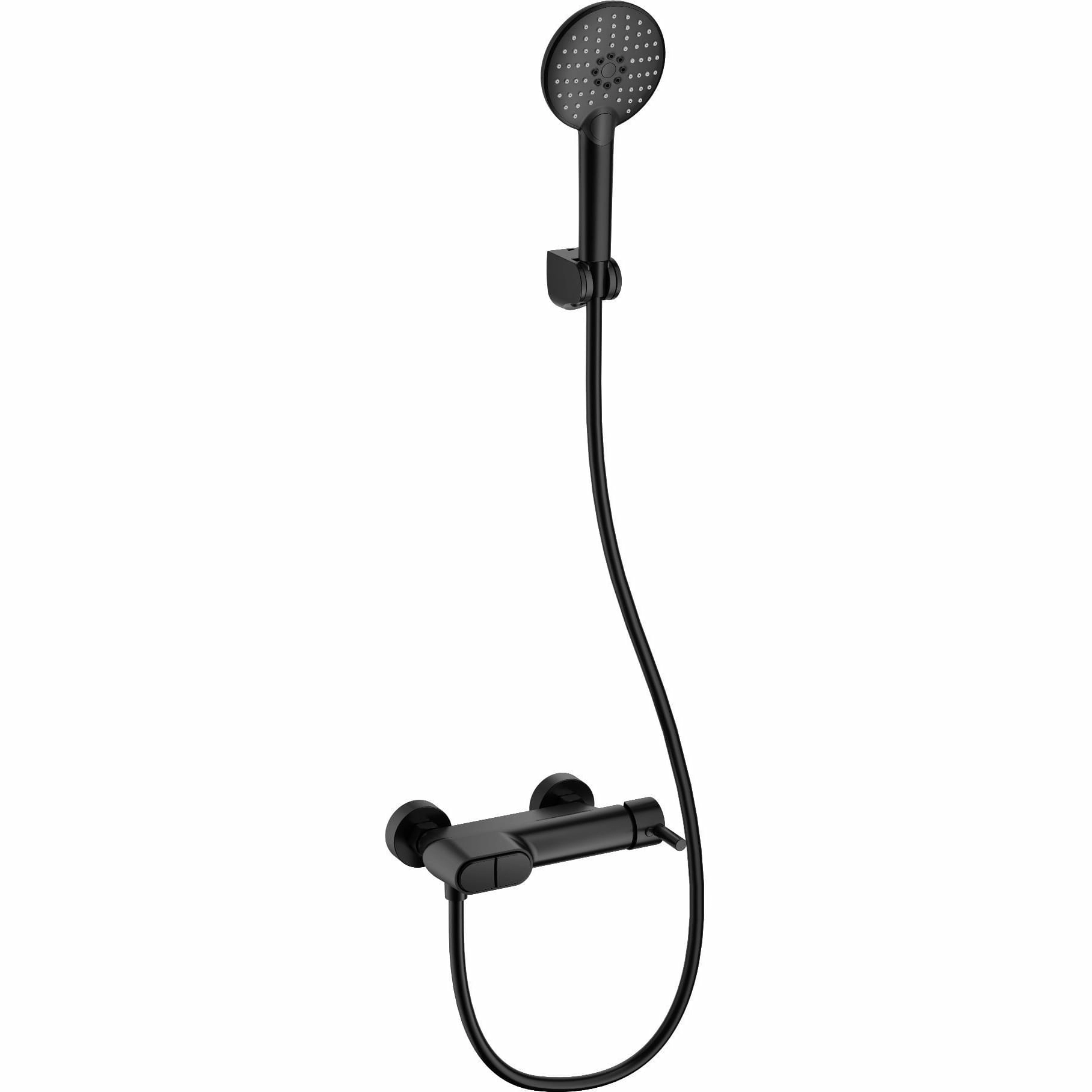 Смеситель для ванны с душем Wonzon & Woghand черный матовый, WW-A30902-MB