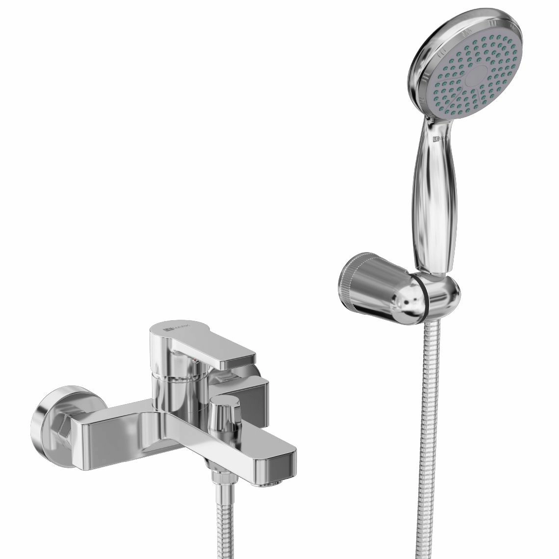 Смеситель для ванны с коротким изливом Lemark Aura, LM0614CH