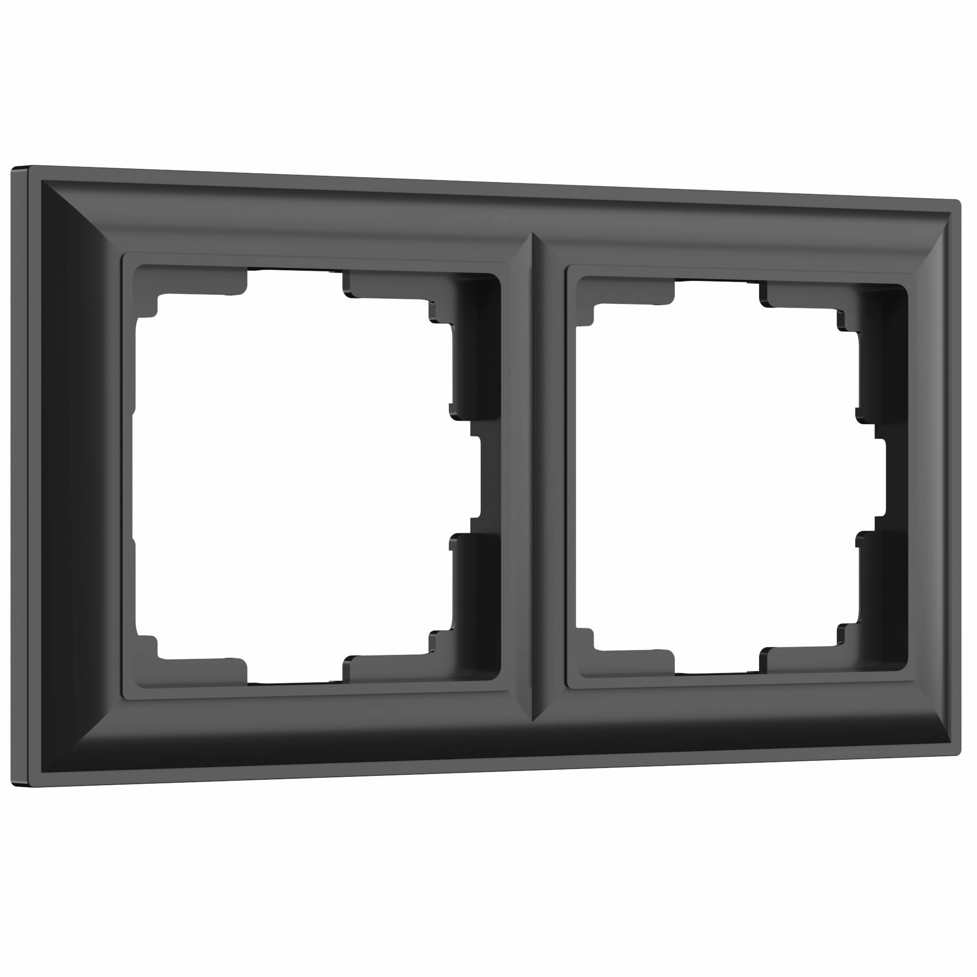Рамка на 2 поста Werkel Fiore W0022208 (черный матовый)