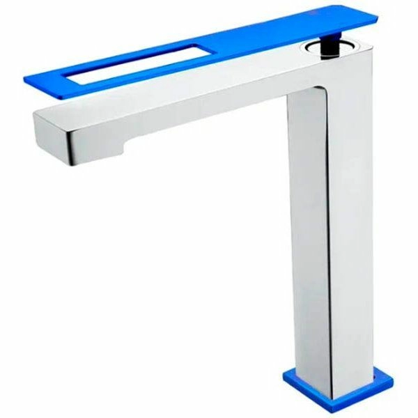 Высокий смеситель для умывальника Boheme Q Chrome/Ultramarine, 142-CRUW