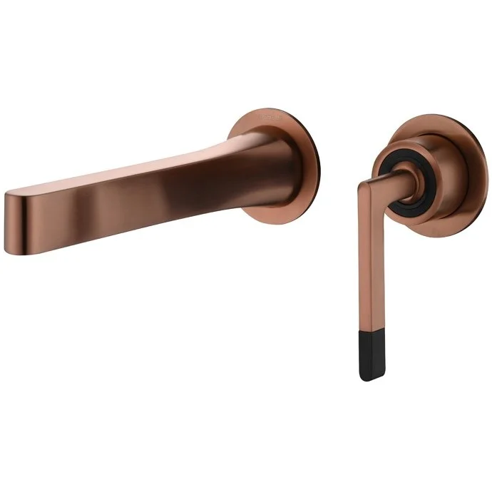 Смеситель для раковины из стены Boheme Duo Bronze Brushed, 165-BRB
