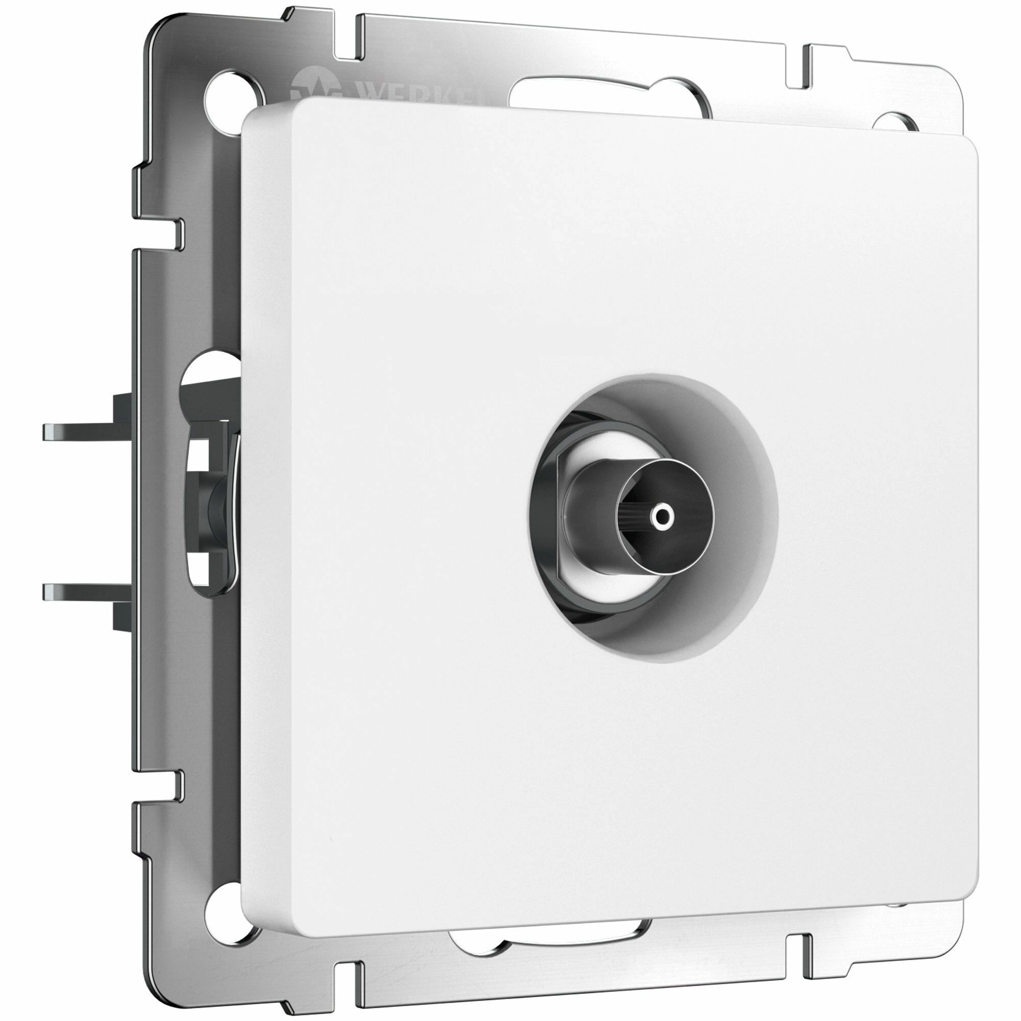 ТВ розетка оконечная Werkel W1183061 (белый матовый)