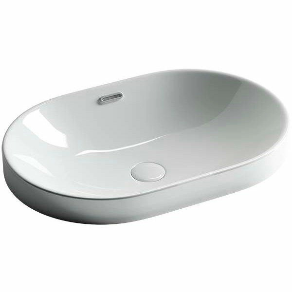 Умывальник овальный встраиваемый CeramicaNova Element 61x40, CN5020