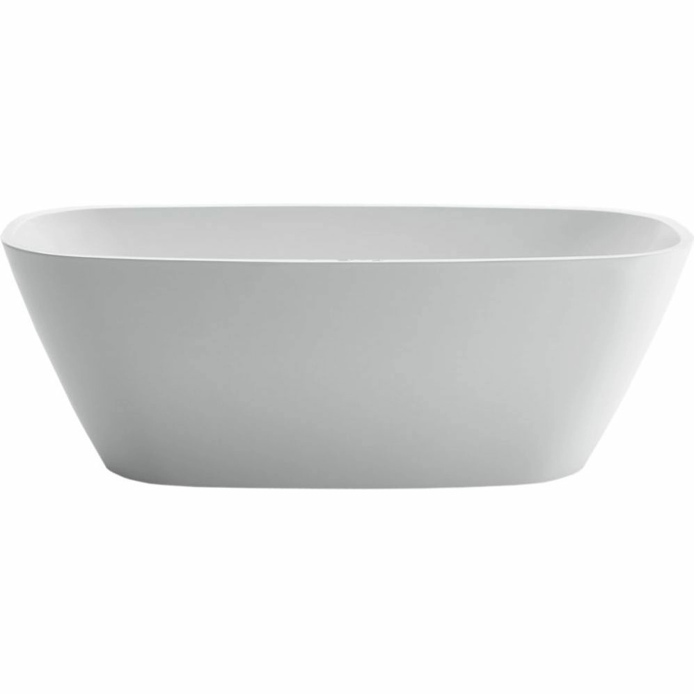 Отдельностоящая овальная акриловая ванна без перелива Belbagno BB72-W0