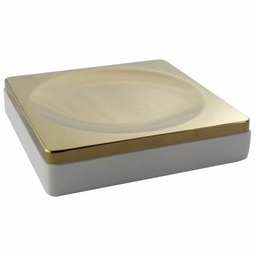Мыльница Boheme White/Gold, 10960-W-G
