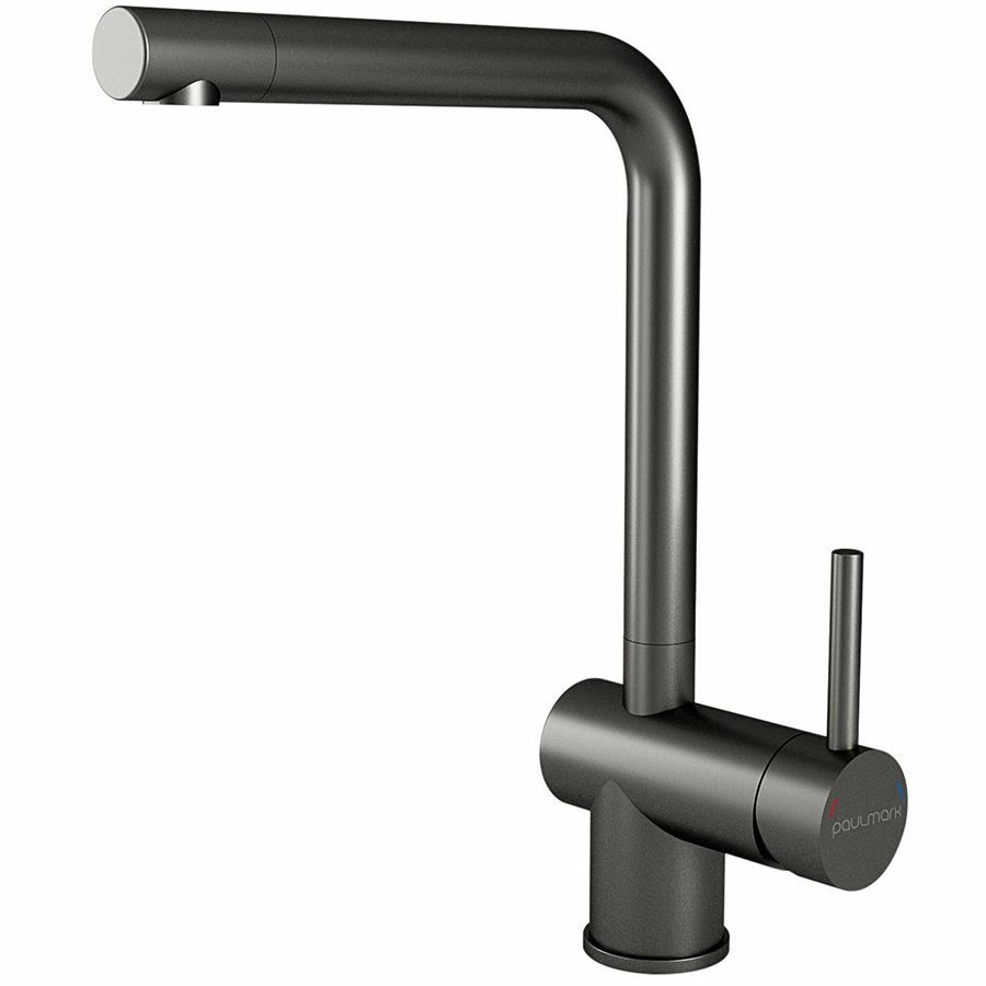Смеситель для кухни Paulmark Spring вороненая сталь, Sp212067-GM
