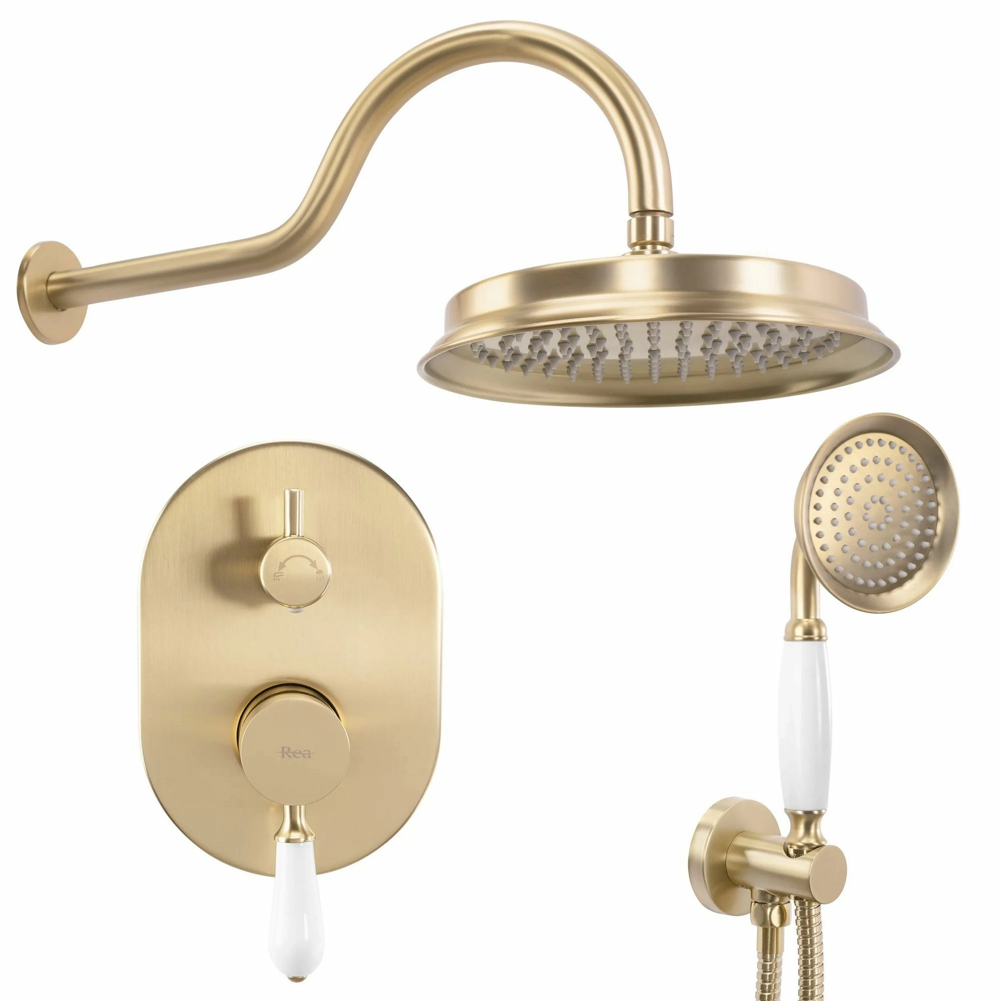 Душевая система Rea Serra Matt Gold, REA-B1149