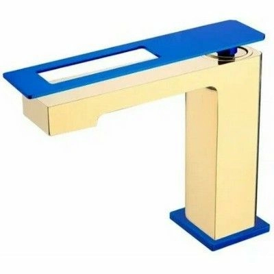 Смеситель для умывальника Boheme Q Gold/Ultramarine, 141-GUW