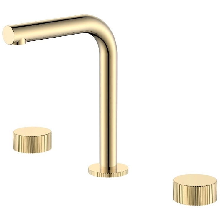 Смеситель на столешницу на 3 отверстия Boheme Stick Linea Gold, 152-G.3