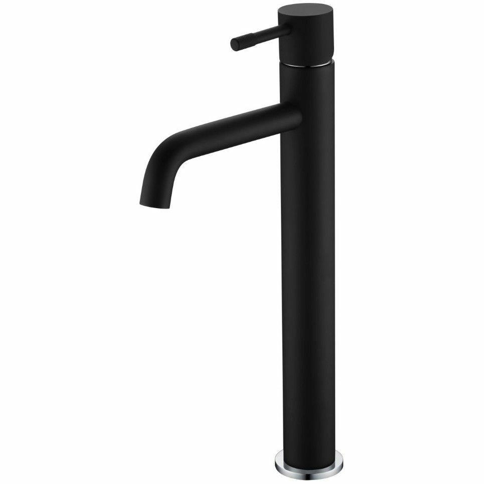 Смеситель для умывальника Boheme Uno Black/Chrome, 462-BCR