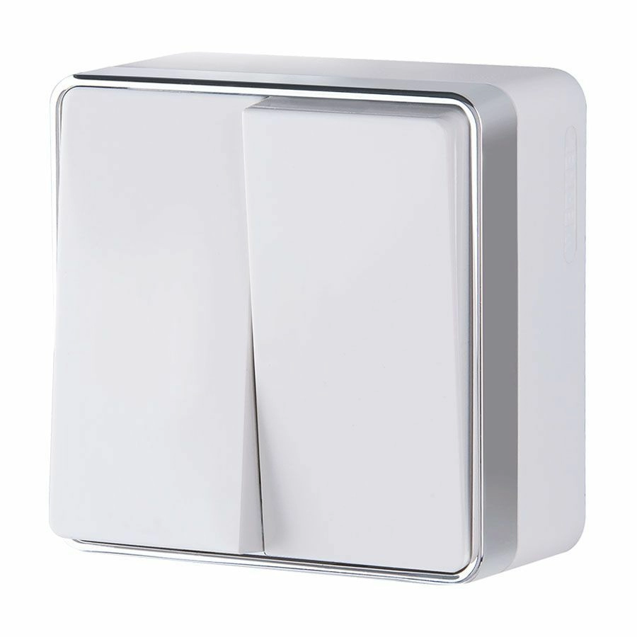 Выключатель двухклавишный Werkel Gallant W5020001 (белый)