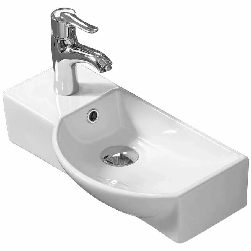 Раковина подвесная WeltWasser 50.5x23.5, WW AISBACH 7950 GL-WT
