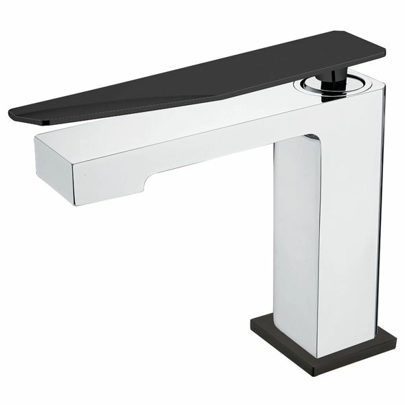 Смеситель для умывальника Boheme Q2 Chrome/Black, 141-CRB.2