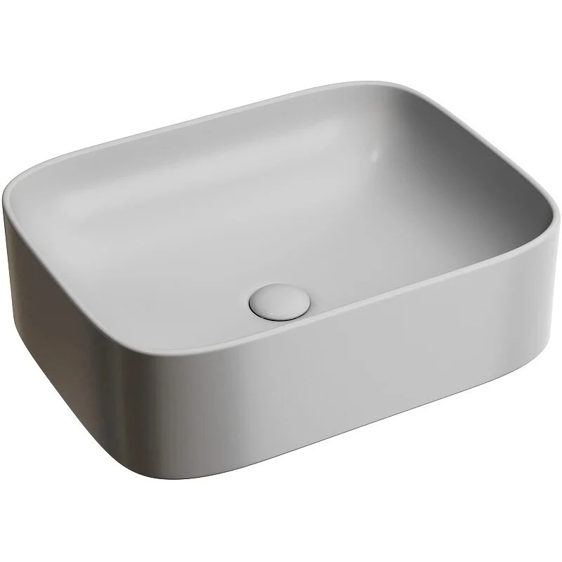 Умывальник чаша накладная прямоугольная CeramicaNova Element 50.5x38.5, CN6052MH