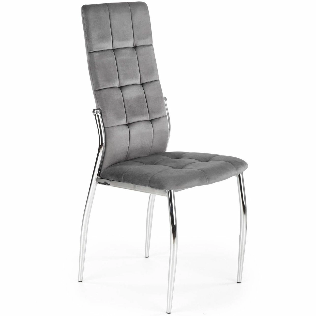 Стул Halmar K416 серый/хром, V-CH-K/416-KR-POPIEL