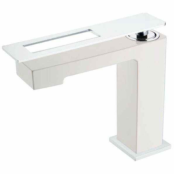 Смеситель для умывальника Boheme Q White/Chrome, 141-WCR