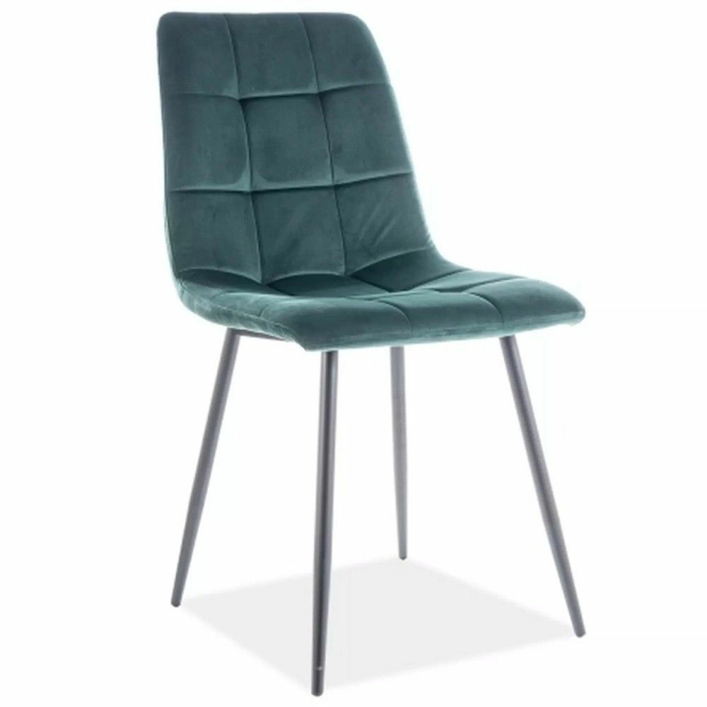 Стул Signal Mila Velvet Bluvel 78 зеленый/черный мат, MILAVCZ