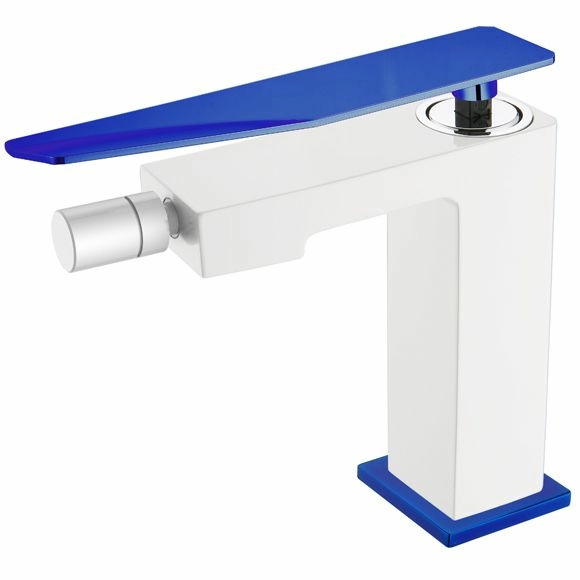 Смеситель для биде Boheme Q2 White/Ultramarine, 146-WUW.2