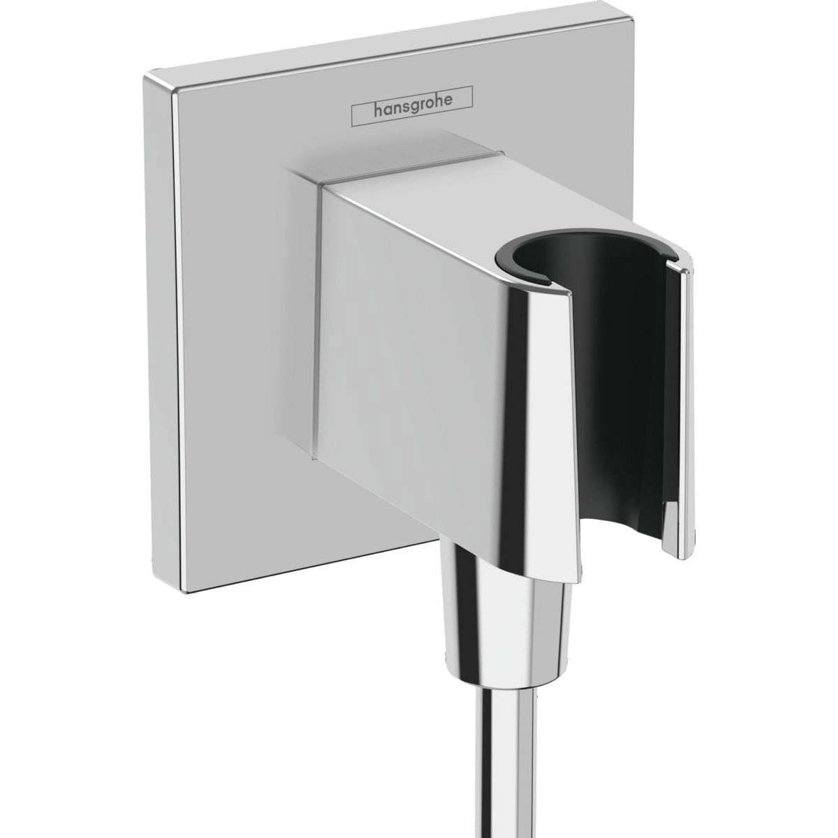 Выход на ручной душ Hansgrohe Fixfit E Square с держателем (аналог 26486000), 26889000